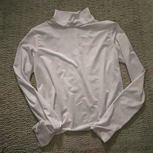 white thin turtleneck